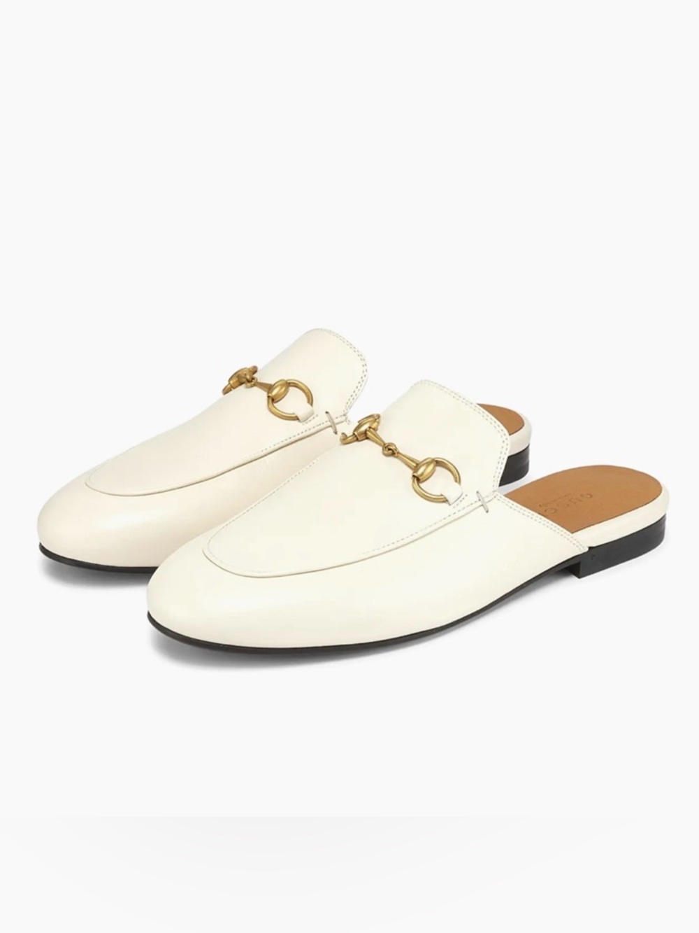 Gucci Princetown Leather Slipper White - Picture 2 of 11